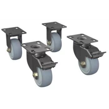 Ruedas para rack Zebra CS-RAC-WHEEL para racks de servidores de 30–60 posiciones — set para movilidad del rack