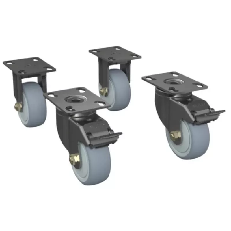 Ruedas para rack Zebra CS-RAC-WHEEL para racks de servidores de 30–60 posiciones — set para movilidad del rack