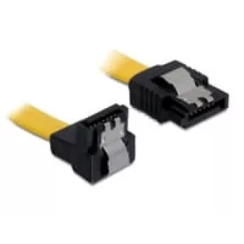 Cable SATA conector macho/conector macho DeLOCK 0,2 m amarillo