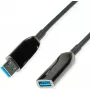 Cable USB ROLINE 12.04.1077 20 m USB 3.2 Gen 1 negro