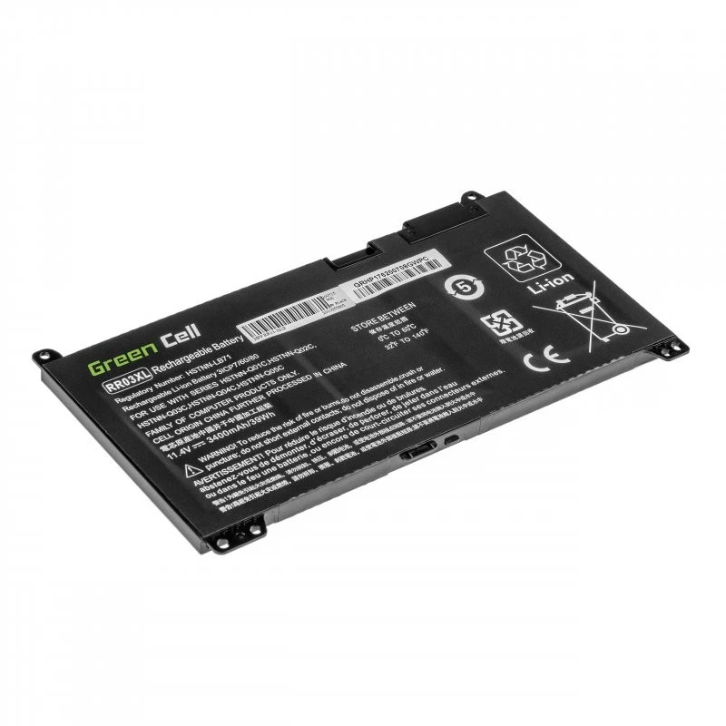 Batería Green Cell HP183 para HP ProBook 430/440/450/455/470 G4 G5 — 11,4V 3400mAh LiPo