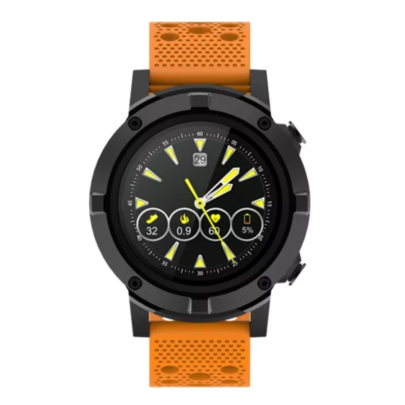 Denver SW-660 smartwatch GPS, AMOLED de 1,3", correa naranja