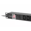 Unidad de distribución de corriente LANBERG PDU-10I-0200-IEC-BK — 10 salidas C13, cable de 2 m, 10 A, 2500 W, negro