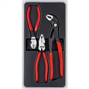 Knipex set de alicates Power-Pack, 3 piezas, pulido, plástico