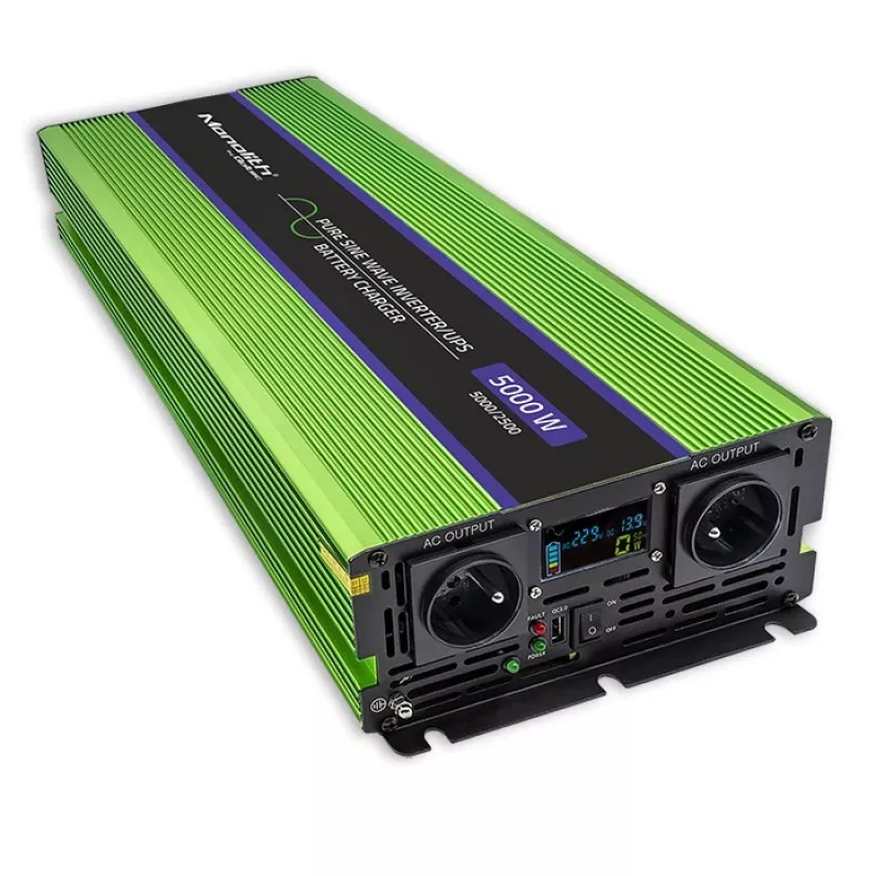 Adaptador/inversor para coche Qoltec Monolith 5000 W Verde