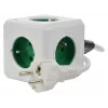 Regleta Allocacoc PowerCube Extended tipo E 1,5 m 5 tomas AC interior verde