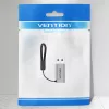 Adaptador Vention de conector macho USB 3.0 a conector hembra USB-C gris tipo aleación de aluminio