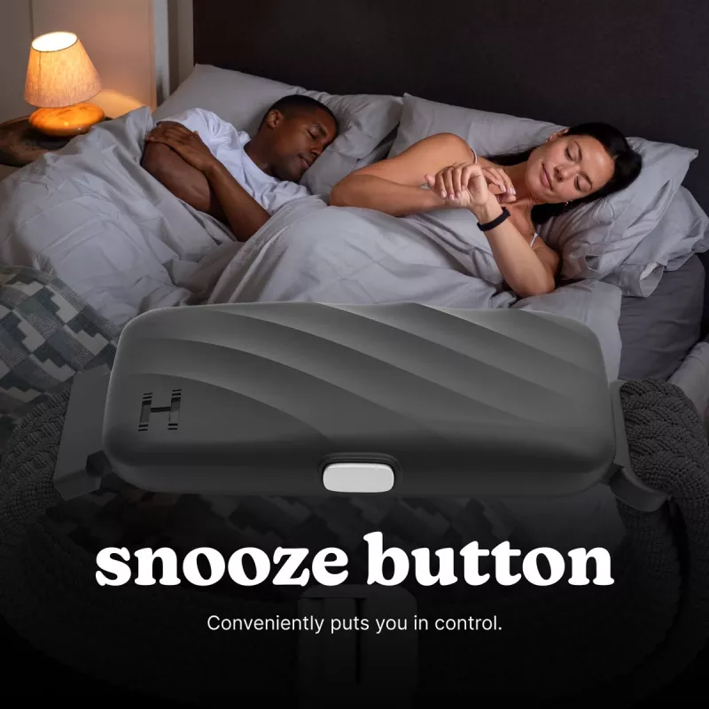 Homedics SS-WB100BK-WW WakeBand, tu despertador silencioso, negro