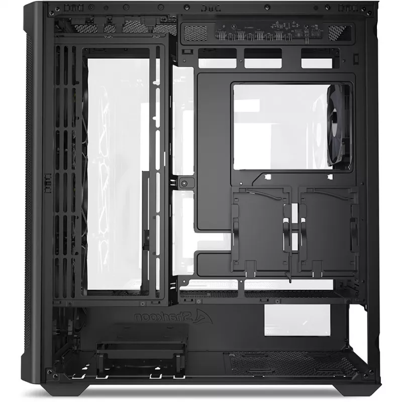 Caja de PC Sharkoon AK4W RGB Strip Midi Tower Negra