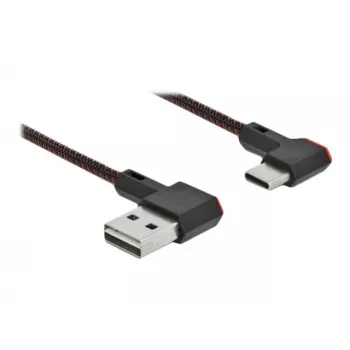 Cable USB DeLOCK EASY-USB 2.0 conector macho Type-A a conector macho Type-C 0,5 m negro