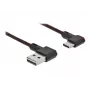Cable USB DeLOCK EASY-USB 2.0 conector macho Type-A a conector macho Type-C 0,5 m negro