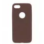 Funda Tellur fina de piel sintética para iPhone 8 — marrón