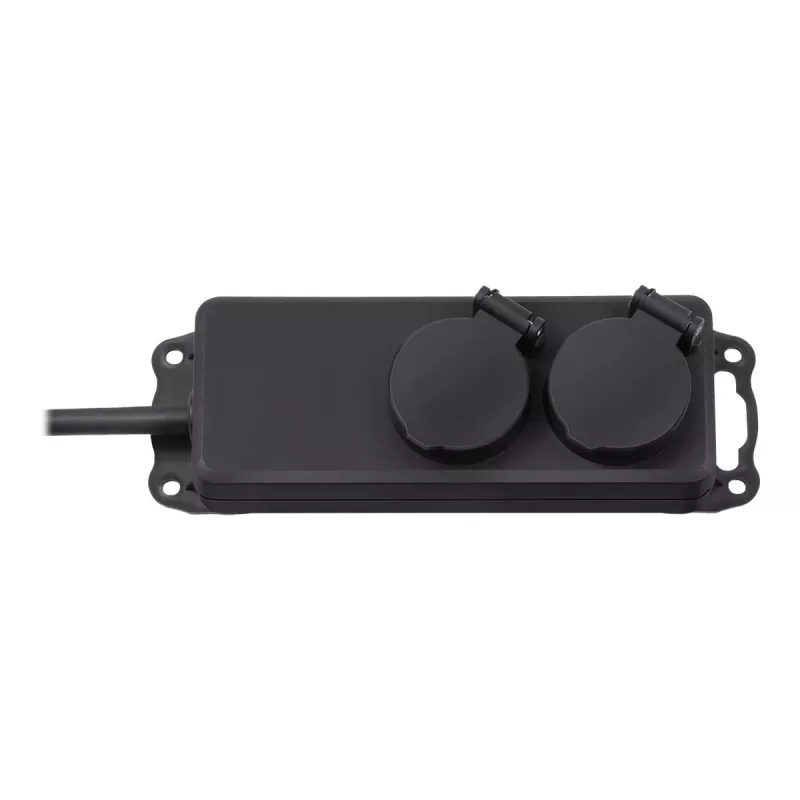 Alargador Brennenstuhl IP44 2 tomas negro 2,0 m H07RN-F 3G1,5 - Alargador - AC 230 V - Tomas de salida: 2 - 2 m (1159930)