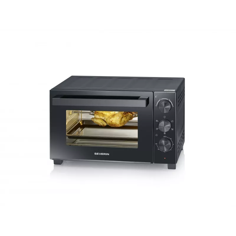 Mini horno SEVERIN TO 2075 — 30 l de capacidad, 1600 W, independiente, negro, función grill
