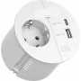Regleta de enchufes Bachmann Loop 938.303 con 1 toma CEE7/3 y 1 USB A/C 22W