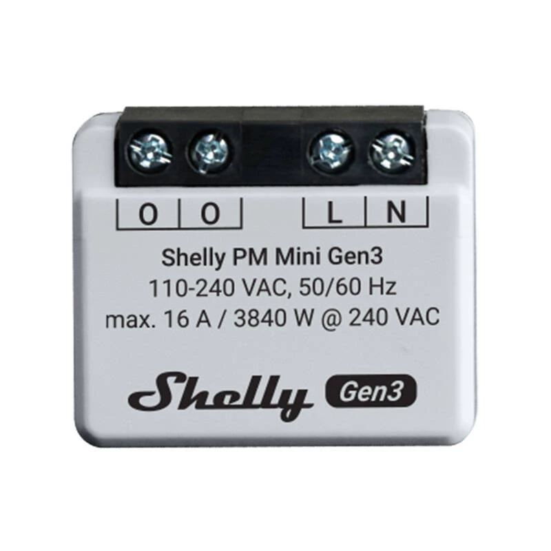 Shelly PM Mini Gen3 medidor de energía (2 uds.)