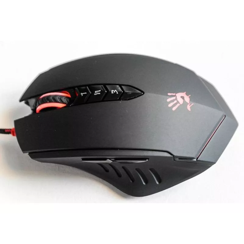 Ratón gaming A4Tech Bloody V8m — 3200 DPI, 8 botones, V-Track óptico, USB Type-A, negro