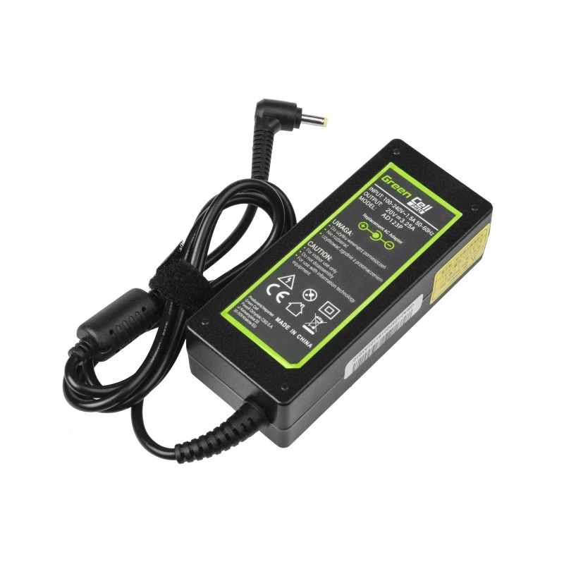Fuente de alimentación Green Cell AD123P 65 W 20 V 3,25 A para Lenovo, para interior, negro, cable de 2 m