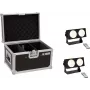 Set de luz LED EUROLITE CBB-2 COB WW 2x con case – 2 focos COB blanco cálido, maletín de transporte