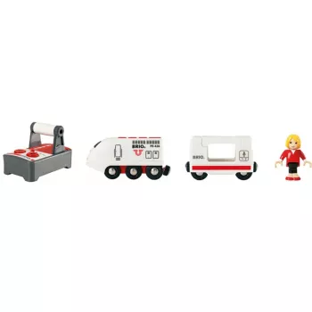 World IR-Express tren de viajeros, vehículo de juguete blanco