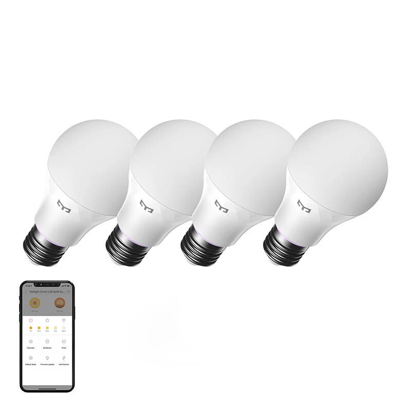 YEELIGHT W4 bombilla inteligente Wi-Fi/Bluetooth E27 regulable (YLQPD-0012) 4 uds.