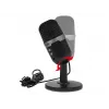 Micrófono de estudio BLOW con soporte LED — USB 2.0 con cable, 20–16000 Hz, sensibilidad -50 dB, 237 g