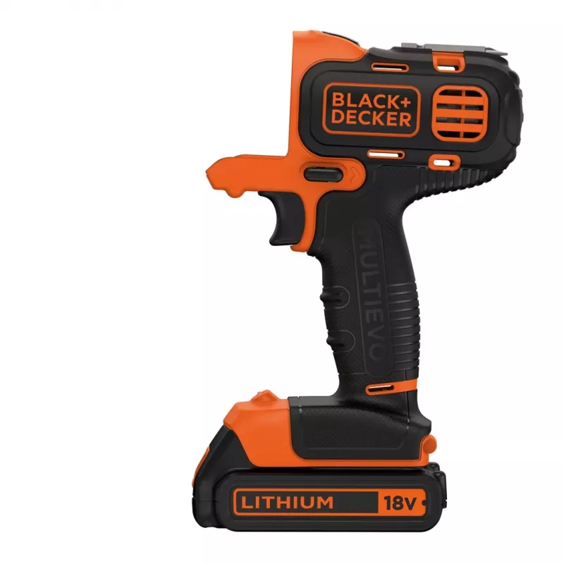 Herramienta multifunción oscilante Black & Decker MT218K-QW negra, naranja 8500 OPM