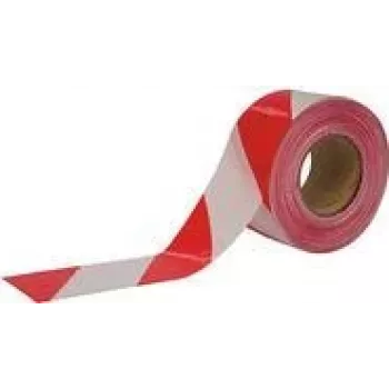 Cinta de balizamiento Cimco 182780 100 m rojo-blanco