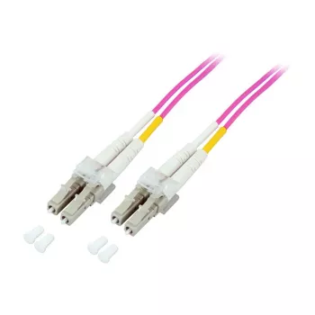 Cable de red de fibra óptica dúplex OM4 (multimodo, 50/125) LC/LC, 3 m, Good Connections® (LW-803LC4)