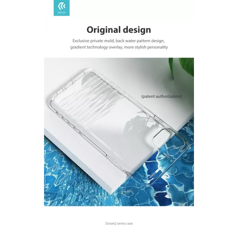 Funda para smartphone Devia Ocean2 Serie para iPhone 11 Pro Max, transparente, cubierta protectora transparente