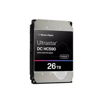 Western Digital WD Ultrastar DC HC590 0F65672 - disco duro - centro de datos - cifrado - 26 TB - interno - 3.5 (8,9 cm) - SATA 6Gb/s - 7200 rpm - P