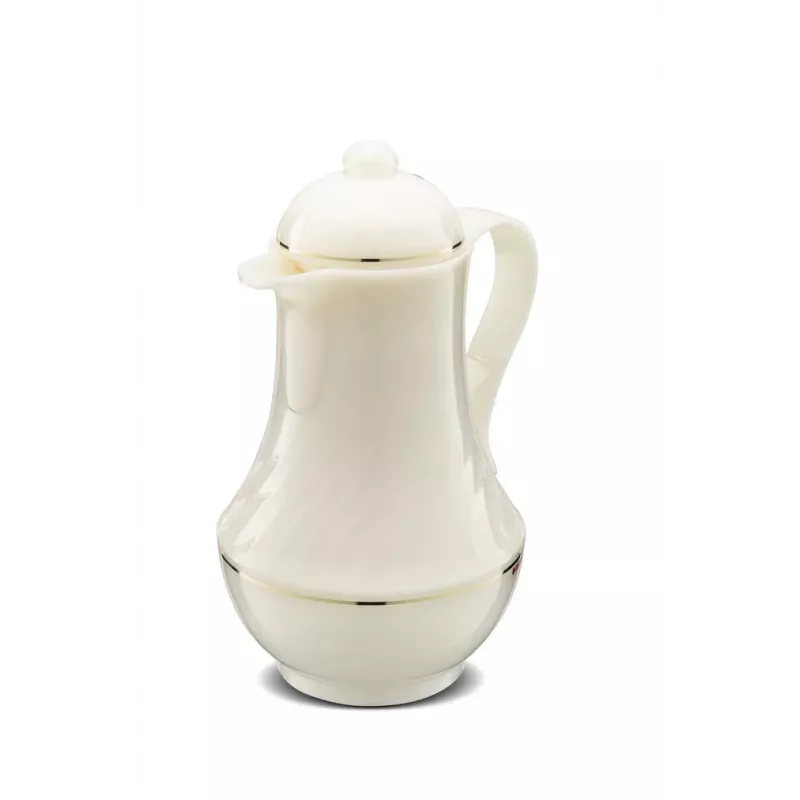 Termo ROTPUNKT serie 230 1 L, blanco (marfil) - recipiente isotérmico para bebidas