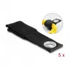 Cinta de velcro resistente DeLOCK L 260 x An 38 mm negro 5 uds.