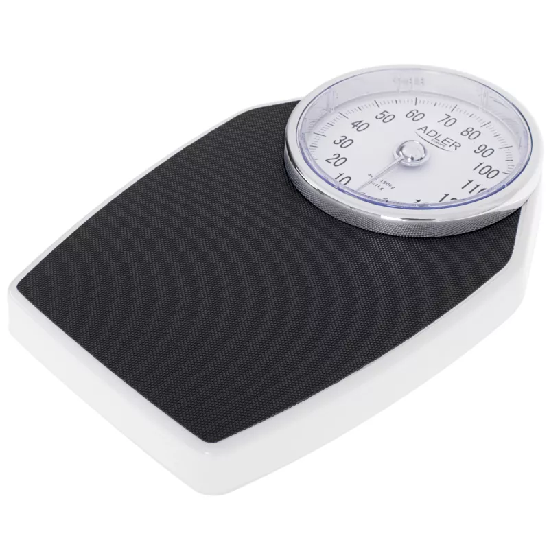 Adler | Báscula de baño mecánica | AD 8177 | Carga máxima (capacidad) 150 kg | Precisión 1000 g | negra