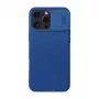 Funda protectora Nillkin CamShield Pro para iPhone 16 Pro Max, azul, tapa deslizante para cámara