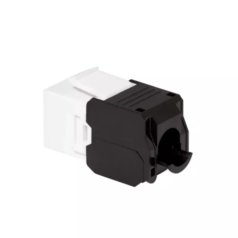 Módulo Keystone LogiLink NK4066 plano negro blanco RJ-45