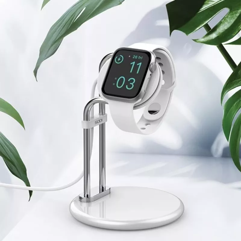 Soporte de carga para Apple Watch SAW-300 inductivo plata