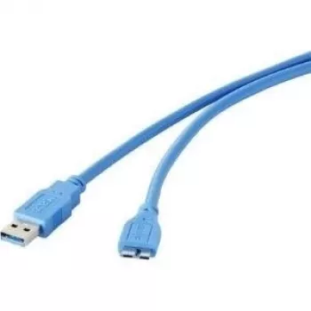 Cable USB Renkforce 1421511 — USB Type-A (conector macho) a Micro-USB Type-B (3.0), 30 cm