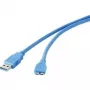 Cable USB Renkforce 1421511 — USB Type-A (conector macho) a Micro-USB Type-B (3.0), 30 cm