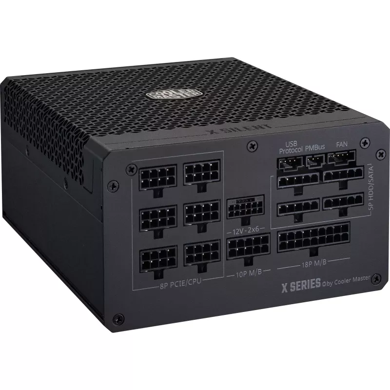 Cooler Master X Silent Edge Platinum 1100 MPS-B001-AZBP-NBEU fuente de alimentación para PC, 1100 W, 80 PLUS Platinum, ATX 3.1, modular, 12VHPWR, 20+4 pines, negra