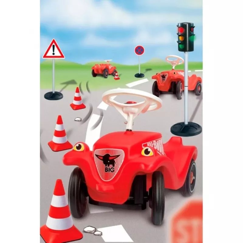 Conos BIG (set de 4) - 1 año - plástico - rojo - blanco