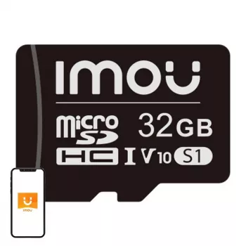 Tarjeta microSD IMOU ST2-32-S1 32 GB – Clase 10, 95 MB/s lectura, 25 MB/s escritura, U1/V10