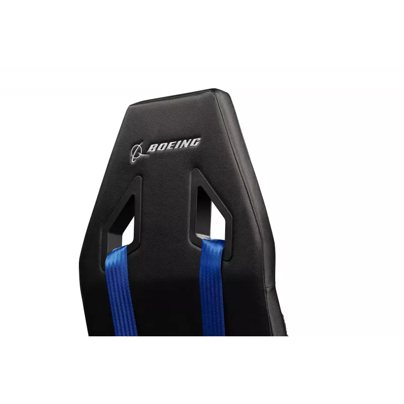 Cabina de simulador de vuelo Next Level Racing Boeing Commercial Edition, detalles azules