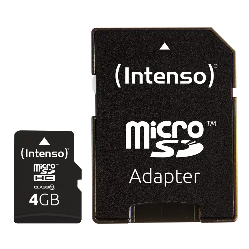 MEMORIA MICRO SDHC 4GB C10/CON ADAPTADOR 3413450 INTENSO