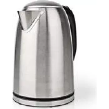 Nedis KAWK350EAL - 1,7 l - 2200 W - negro - plata - acero inoxidable - indicador de nivel de agua - filtrado (KAWK350EAL)