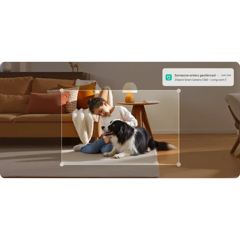 Cámara domo inteligente Xiaomi C302 — 3 MP, H.265, compatible con microSD (8–256 GB)