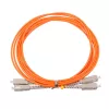 Cable de fibra óptica Extralink EX.3692 — FTTH OM2 SC‑SC, 1 m, dúplex completo, rojo