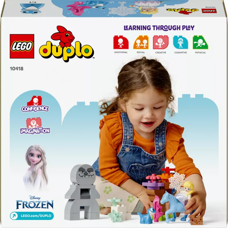 LEGO DUPLO Set de juego 10418 — Disney Elsa y Bruni en el bosque encantado, 31 piezas, 2+ años