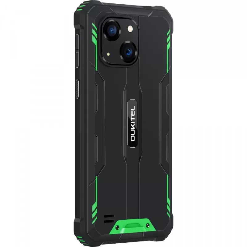 Oukitel G2 smartphone 4G, 6 pulgadas, 4/64 GB, 6300 mAh, IP69K, Dual SIM, Android 14, verde (sin cargador)