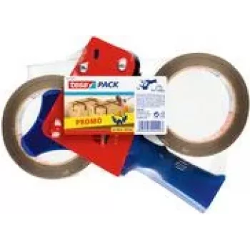 tesa tesapack dispensador manual Promo incl. 2 cintas de embalaje, marrón, 66 m x 50 mm
